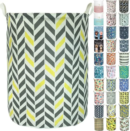 Vista 8 de Merdes Cesta de Ropa Sucia Plegable Impermeable de 19.7'', Cesta de Ropa Sucia, Organizador de Almacenamiento Contenedor de Lino para Colección