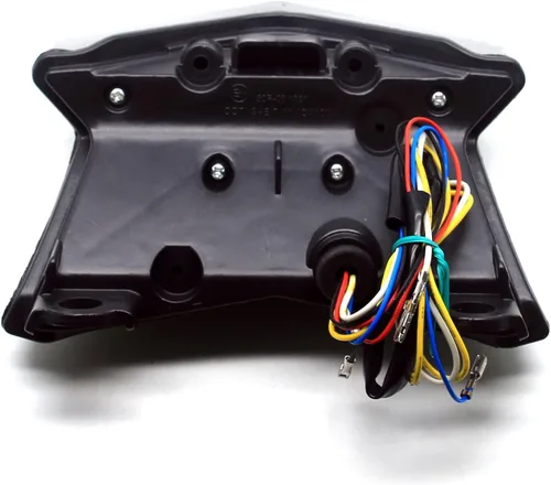 Vista 5 de MZS Luz trasera para motocicleta, intermitente LED integrado con señal de giro, lente verde compatible con Z900 2017-2024 / Z650 2017-2019 / EX 650