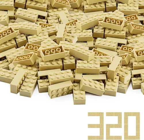 Vista 19 de Feleph 100 piezas 2 x 4 Ladrillos Piezas Negras Partes Clásico Juego Creativo Bloques de Construcción Juego de Partes Accesorios de Juguete