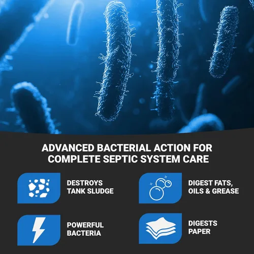 Vista 4 de Roebic Cápsulas de Tratamiento de Tanque Séptico, Suministro de 3 Meses de Paquetes Disolubles de Descarga Fácil, Fórmula de Enzimas Bacterianas