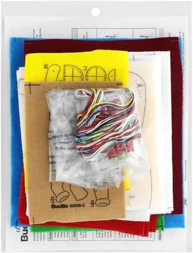 Vista 2 de Bucilla 89298E - Gnomos, Fieltro Apliques Adornos de Navidad, Juego de 6