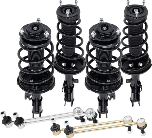 Vista 11 de MOSTPLUS Juego de amortiguador y resorte de puntal delantero compatible para Toyota Avalon 2012-2017 172941/172940, resorte helicoidal, 2 piezas