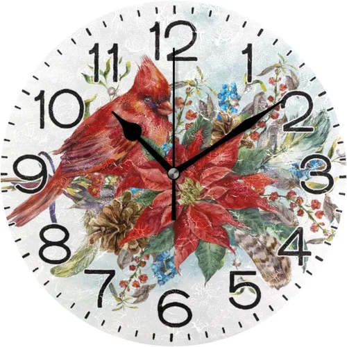 Vista 17 de ALAZA Reloj de pared de mármol marrón natural, funciona con pilas, sin tictac, silencioso, de cuarzo, analógico, rústico, rústico, reloj redondo