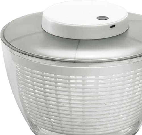 Vista 5 de Escurridor de secadora y lavadora de verduras, ensalada eléctrica PS PP HIPS para cocina (6000ML 27x27x17cm/10.6x10.6x6.7in)