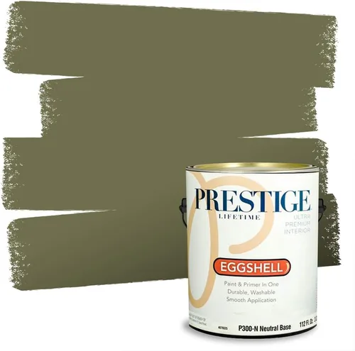Vista 52 de PRESTIGE Paints - Pintura exterior e imprimación en uno, 1 galón, satinado, verde Bayou