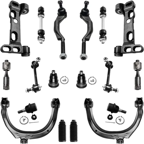 Vista 48 de Detroit Axle - Kit de suspensión RWD Front End de 16 piezas para Chrysler 300 Dodge Charger Challenger 11-14, 6 brazos de control, 4 barras