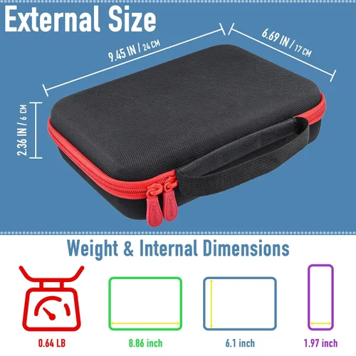 Vista 5 de Aenllosi Funda rígida compatible con GiiKER Smart Sudoku Puzzle Games, organizador protector para bloque de repuesto y baterías (solo funda)