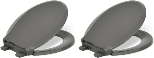 Vista 46 de KOHLER 4636-RL-96 Cachet ReadyLatch - Asiento de inodoro alargado con cierre lento, cierre suave, tapa silenciosa del asiento de inodoro, topes