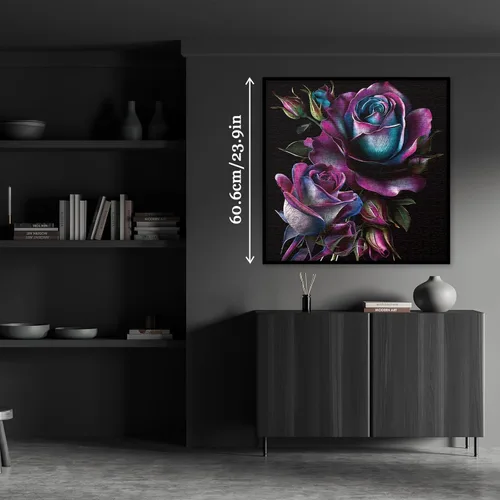 Vista 5 de Rompecabezas de Arte de Flores de Rosa para Adultos de 1000 Piezas, Hermosos Rompecabezas de Plantas con Páginas de Flores Silvestres, Rompecabezas