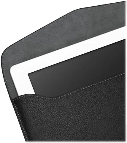 Vista 4 de BoxWave Funda compatible con Kindle Fire HDX 8.9 (3ª generación 2013) - Funda de piel ejecutiva, funda de piel delgada con forro suave, color negro