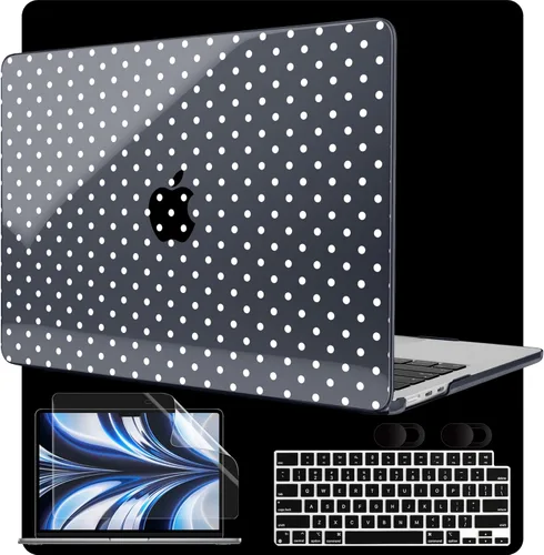 Vista 40 de MEEgoodo Funda para MacBook Air M5/M4/M3/M2 de 13.6 pulgadas 2026 2025 2024 2022, compatible con los modelos A3449/A3240/A3113/A2681, funda