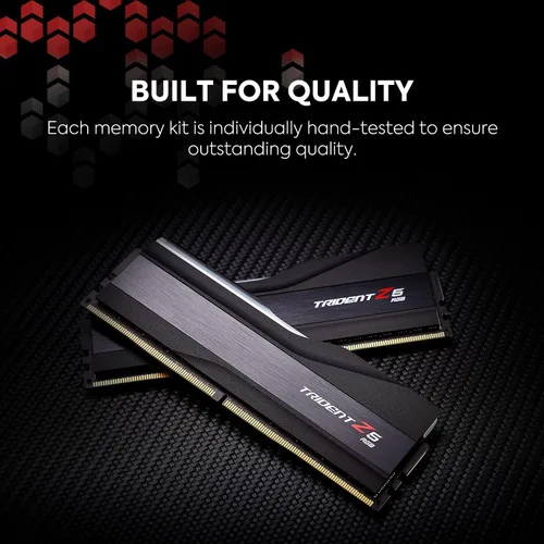 Vista 5 de G.SKILL Trident Z5 RGB Series DDR5 RAM (Intel XMP 3.0) 64GB (2x32GB) 5600MT/s CL36-36-36-89 1.25V Memoria de computadora de escritorio U-DIMM