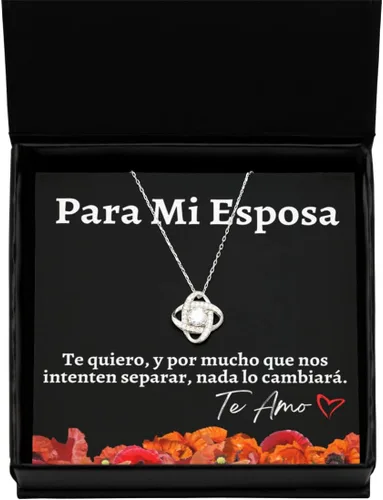 Vista 11 de Cadena de oro para esposa con mensaje personalizado, regalo de aniversario de boda o Navidad, collar para mujer