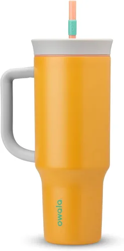 Vista 9 de Owala FreeSip - Botella de agua de acero inoxidable, 30 onzas, pastel de Angel Food Cake