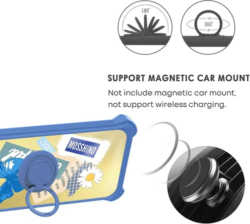Vista 4 de Aroepurt Funda para Vortex HD65 Plus compatible con Vortex HD65 Plus con protector de pantalla de vidrio templado, PC duro + silicona suave, soporte
