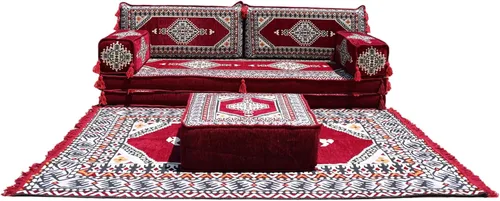 Vista 47 de arabicsofa Sofá de piso árabe Jalsa - Sofá tradicional hecho a mano para sala de estar