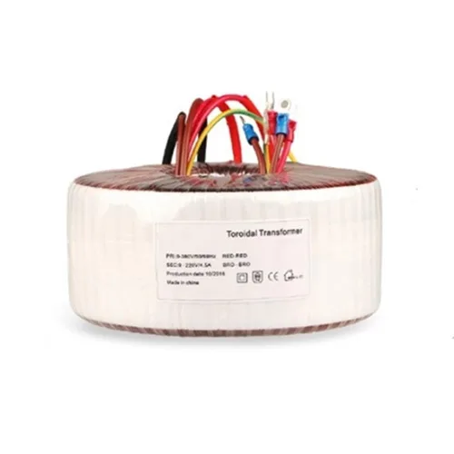 Vista 2 de ATO Transformador toroidal de 1000 VA, monofásico, 110 V a 2 x 6 V, transformadores toroidales de potencia, reconocido por UL, para control
