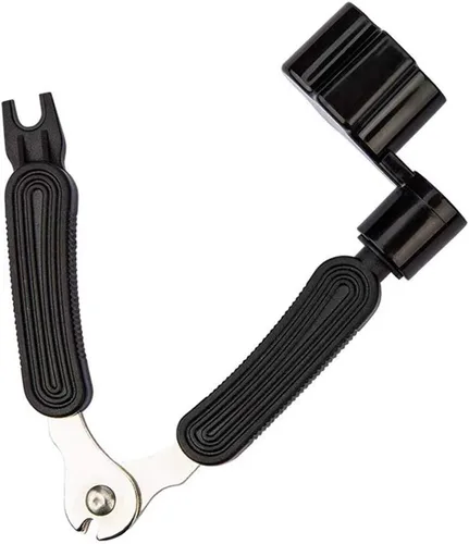 Vista 7 de Cortador de cuerda de guitarra y extractor de pasador de puente 3 en 1 herramienta de guitarra para reparar encordado