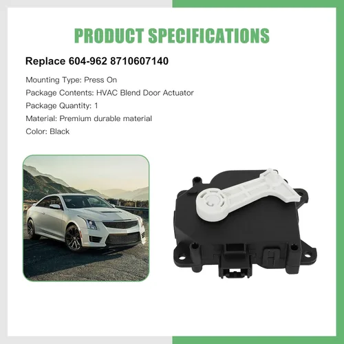 Vista 141 de SCITOO Actuador de puerta de mezcla de calentador HVAC, actuador de puerta de aire, repuesto para Audi para A3 2004-2013, para Audi para A3 Quattro