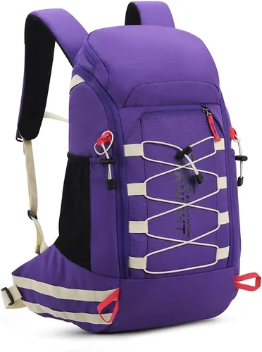Vista 14 de Bseash Mochila impermeable de 40L para senderismo y campamento con cubierta para lluvia, mochila de viaje para deportes al aire libre, mochila