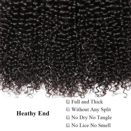 Vista 81 de Extensiones individuales de cabello humano rizado virgen brasileño Jerry rizado ondulado, un paquete de extensiones de cabello sin procesar grado