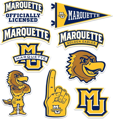 Vista 126 de American University Paquete Variado de 10 Calcomanías Grandes de Vinilo de Lujo - Laptop, Botella de Agua, Scrapbooking, Tableta, Monopatín