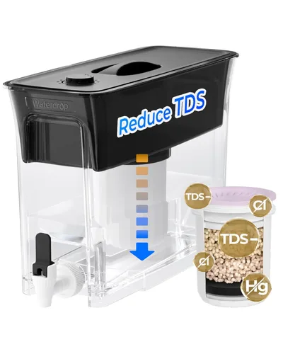 Vista 18 de Waterdrop WFD-02L Dispensador de filtro de agua de 35 tazas, reducción de Negro