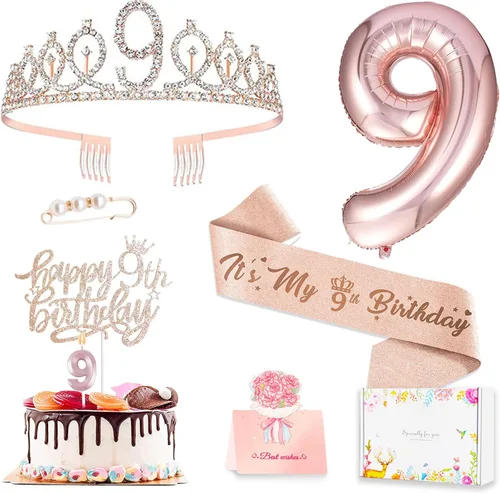 Vista 27 de Decoraciones de cumpleaños número 20 para mujer, banda y corona de cumpleaños, decoración de pastel y velas, globos de números, regalos de 20