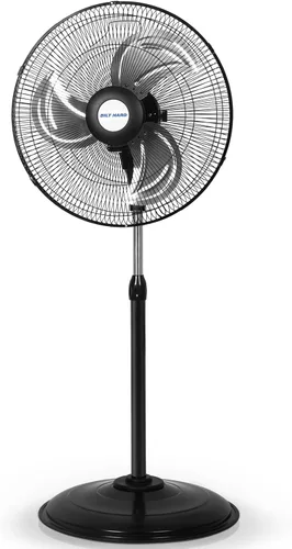 BILT HARD - Ventilador de pie industrial de metal, resistente, de alta velocidad, oscilante, aspas de aluminio, 3 velocidades y certificado UL para