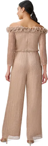 Vista 3 de Adrianna Papell Enterizo metálico roseta dorado champán 8, Dorado champán