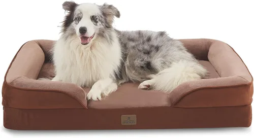 Vista 30 de Bedfolks Cama ortopédica para perros extra pequeña, sofá cama impermeable para perros y gatos pequeños, sofá cama de espuma de huevo para mascotas