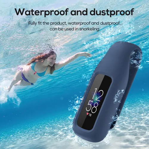 Vista 3 de Paquete de 2 clips para Fitbit Luxe, soporte de clip compatible con Fitbit Luxe, negro + Sangria