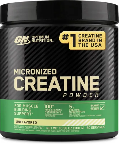 Vista 17 de Optimum Nutrition Creatina Micronizada Monohidrato en polvo, sin sabor, 240 porciones, 1200 gramos (el embalaje puede variar)