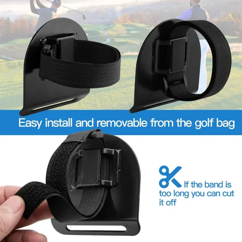 Vista 4 de Xxerciz Bolsa de golf de metal para accesorios de golf magnéticos y engranajes como telémetro magnético, clip magnético para toallas de golf