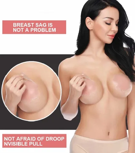 Vista 5 de Sujetador adhesivo sin tirantes para mujer con pétalos de levantamiento de pechos