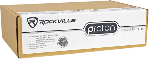 Vista 7 de Rockville RXM8BTB 1500W Peak/750W RMS Amplificador marino de 8 canales, Bluetooth, Clase D, compacto, resistente al agua salada para barcos