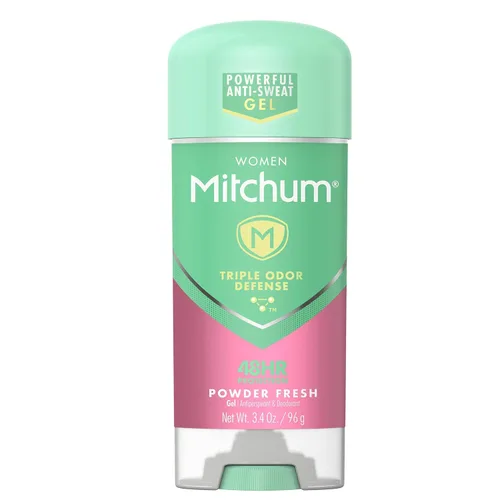 Mitchum Desodorante antitranspirante en polvo de gel transparente fresco para mujeres, 3.40 oz (paquete de 2)