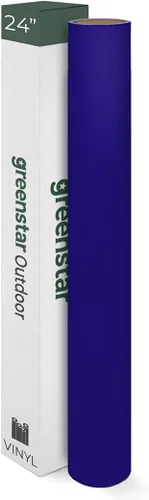 Vista 4 de Greenstar Sign - Calcomanías de vinilo autoadhesivas para exteriores, 3 mil 24 x 10 yardas, color azul zafiro