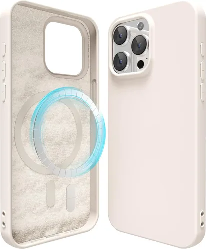 Vista 337 de oakxco Funda de silicona para iPhone 12 Pro Max, magnética, compatible con carga inalámbrica Magsafe, cubierta protectora de goma suave y delgada