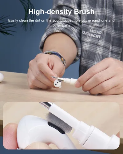 Vista 4 de Hagibis - Kits de limpieza para Airpods Pro 1 2 3, bolígrafo limpiador multifunción de cepillo suave para auriculares Bluetooth, herramientas