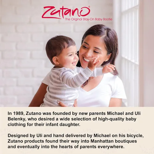 Vista 5 de Zutano - Botines de algodón orgánico para bebé, unisex, con suela antideslizante