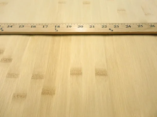 Vista 4 de Chapa de madera de caña ancha rubia natural de bambú 24" x 48" en la parte trasera fina de vellón VH