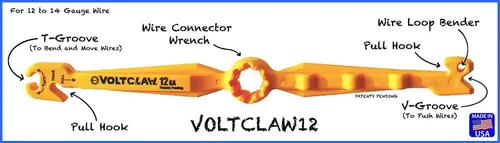Vista 2 de VOLTCLAW-12 alicates no conductivos para cables eléctricos