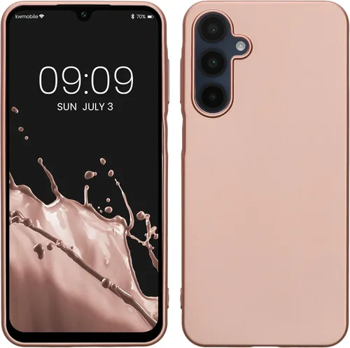 Vista 225 de kwmobile Funda compatible con Samsung Galaxy A12 - Funda protectora de silicona TPU suave y delgada - Verde oscuro mate