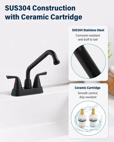 Vista 6 de Grifo para fregadero de lavandería, extremo roscado NPT de 3/4 Negro