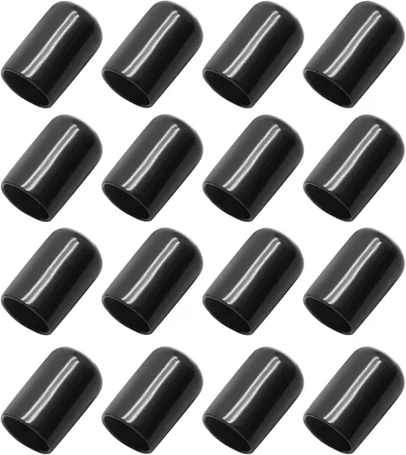 Vista 7 de Bonsicoky 24 piezas de tapas de extremo de goma redondas, protectores de rosca de tornillo flexibles de vinilo de 1/5" (5mm) de diámetro
