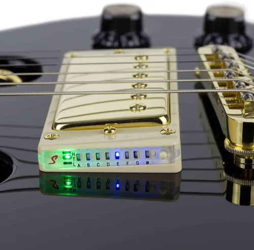 Vista 2 de Guitarra Traveler Guitar Eléctrica de 6 Cuerdas EG-1 Custom (Negro Brillante), Derecha, (EG1C BKG)