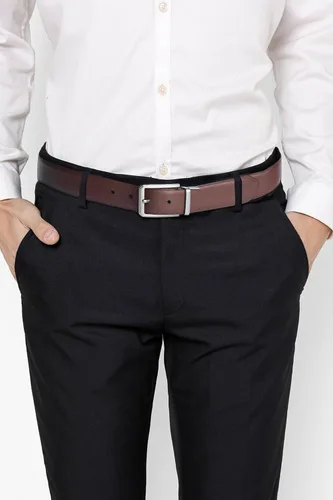 Vista 6 de Mens Casual Leather Belts - Reversible Belts For Men - Dual Side Adjustable buckle Dress Pants Mens Belts
