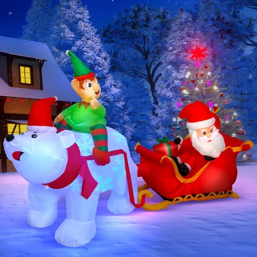 Vista 32 de Max Fun 7FT Halloween Inflatables Pumpkin Decorations with LED Build-in Halloween Yard Decoration Blow Up Inflatables for Outdoor Indoor Garden Lawn