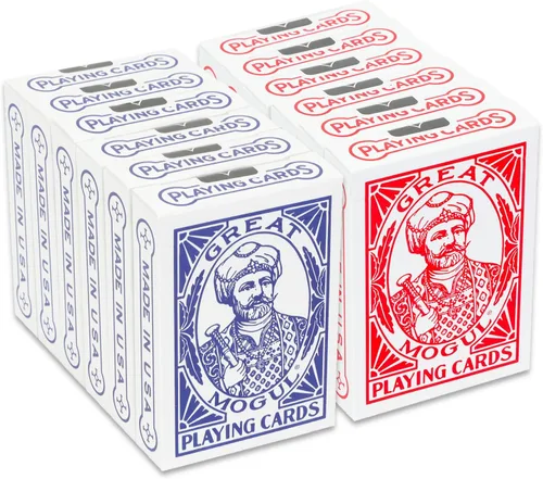 Vista 2 de Bicycle Vintage Great Mogul Rider Back Juego de 12 cartas – Paquete con 12 barajas de cartas acolchadas con aire en caja coleccionable a granel